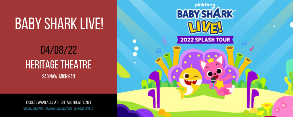 Baby Shark Live! at Heritage Theatre tickets Baby Shark Live! at Heritage Theatre