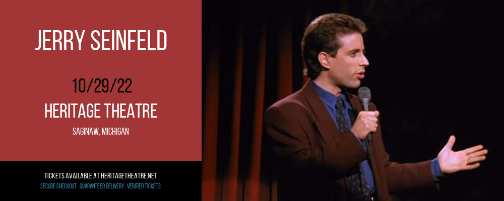 Jerry Seinfeld at Heritage Theatre tickets Jerry Seinfeld at Heritage Theatre