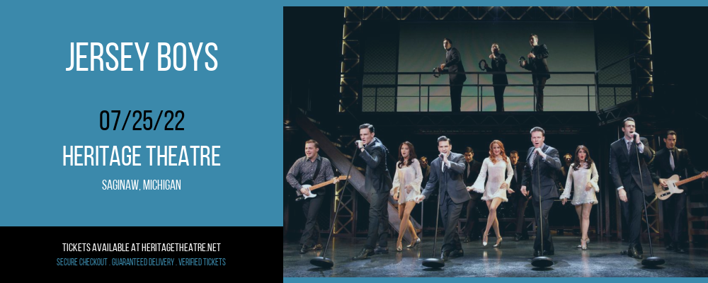 Jersey Boys at Heritage Theatre tickets Jersey Boys at Heritage Theatre